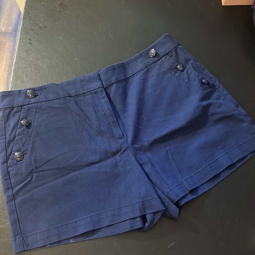 EUC LOFT Sailor Shorts - Navy Blue